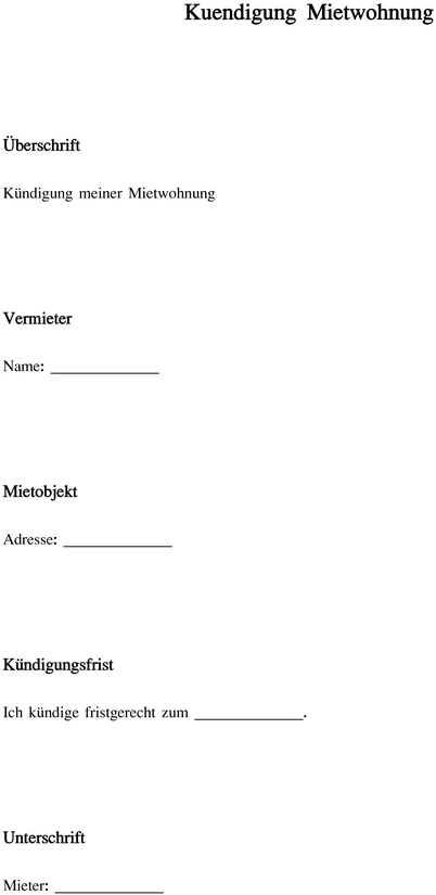 kuendigung-mietwohnung-vorlage-unterzeichnung-zeitpunkt