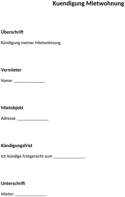 kuendigung-mietwohnung-vorlage