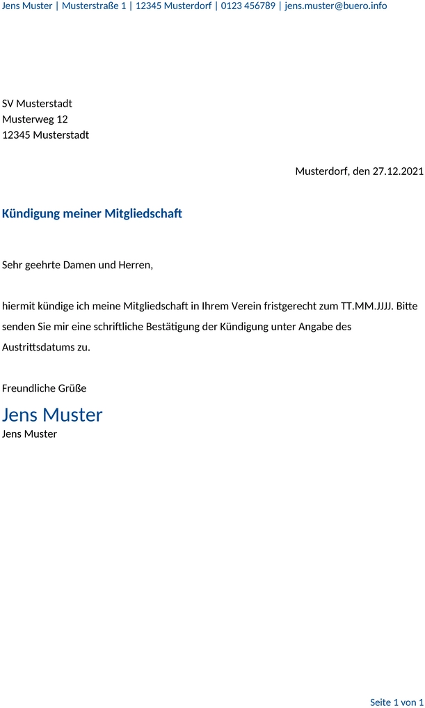 kuendigung-mitgliedschaft-fussballverein