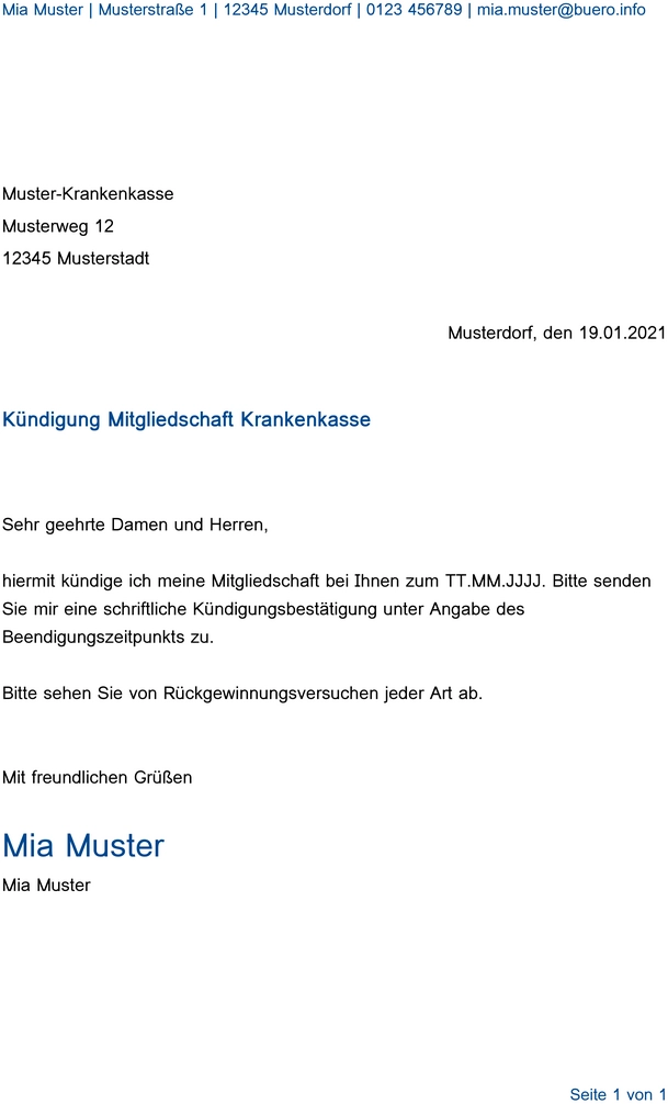 kuendigung-mitgliedschaft-krankenversicherung-vorlage