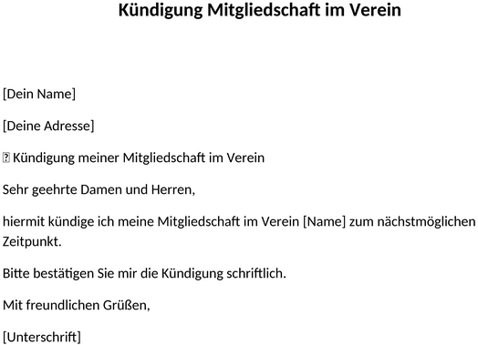 kuendigung-mitgliedschaft-verein