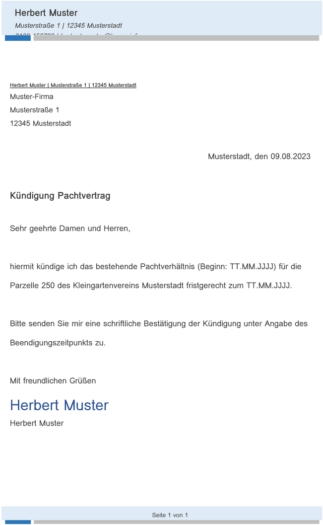 kuendigung-pachtvertrag-muster