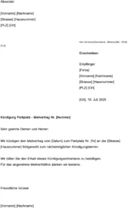 kuendigung-parkplatz-mietvertrag-vorlage