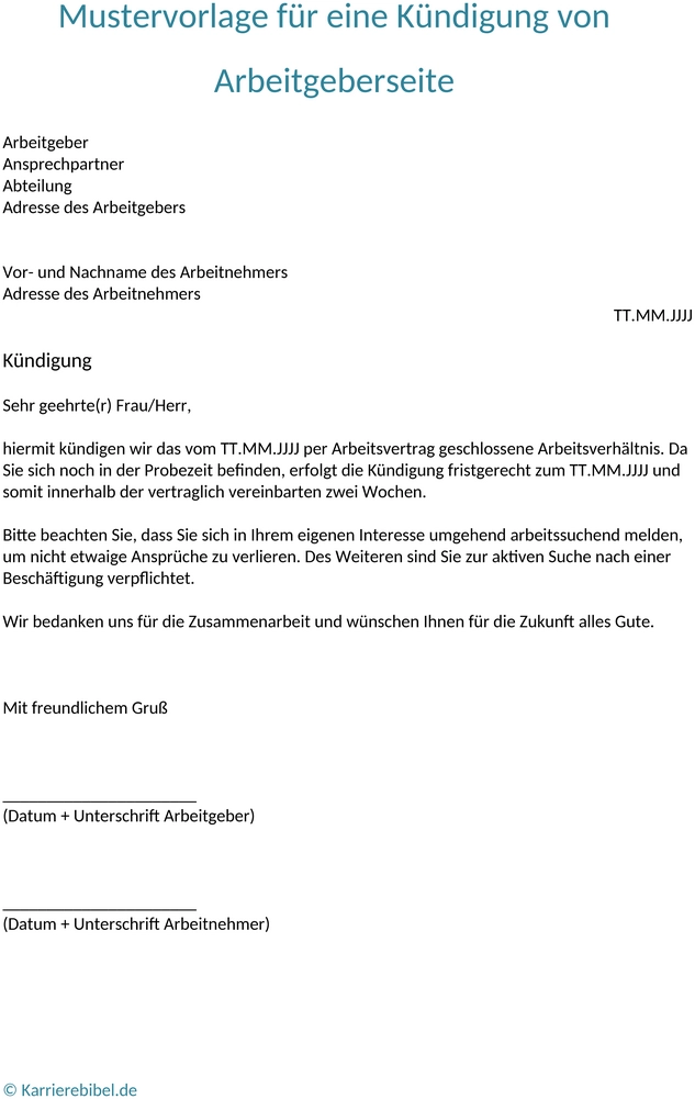 kuendigung-probezeit-arbeitgeber-vorlage