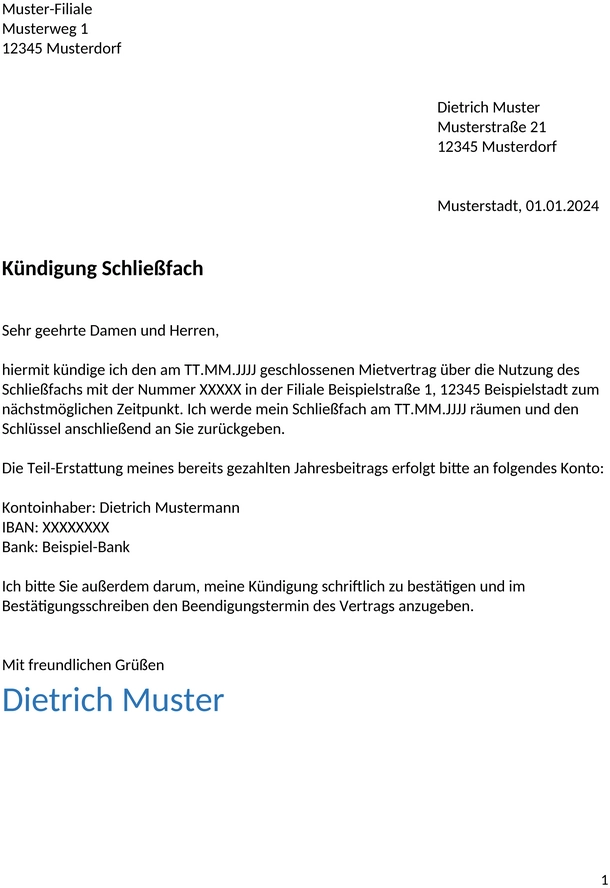 kuendigung-schliessfach-muster