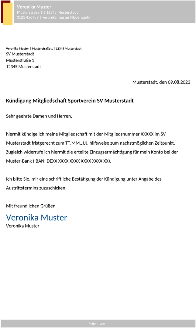 kündigung-sportverein-vorlage