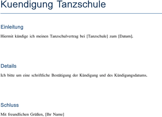 kuendigung-tanzschule-vertrag-klar-formell