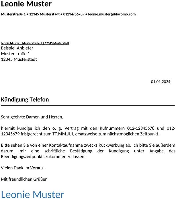 kündigung-telefonanbieter