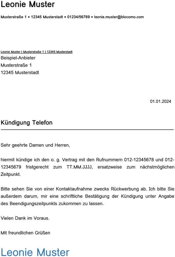kuendigung-telefonvertrag-muster-vorlage-fuer-nutzer