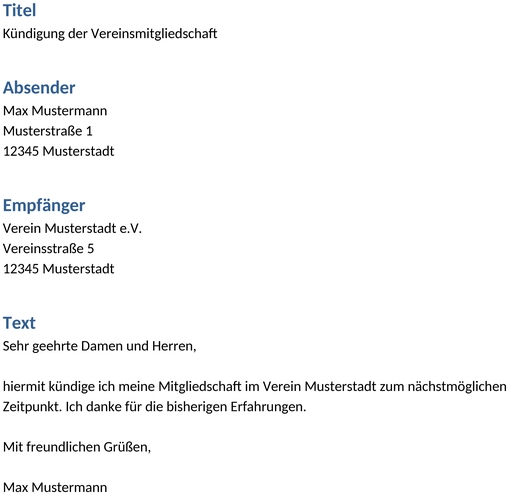 kuendigung-vereinsmitgliedschaft