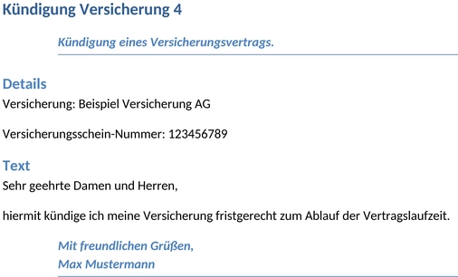 kuendigung-versicherung-vorlage
