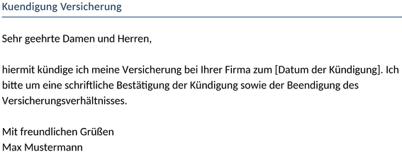 kuendigung-versicherung