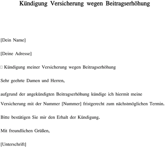 kuendigung-versicherungen-wegen-beitragserhoehung