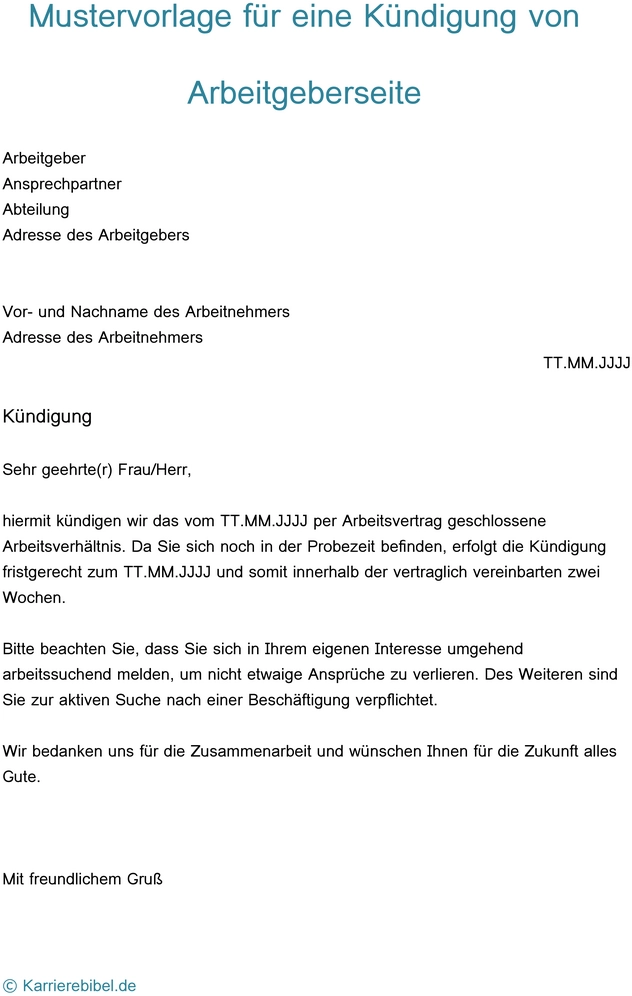 kuendigung-von-arbeitgeberseite-muster-vorlage