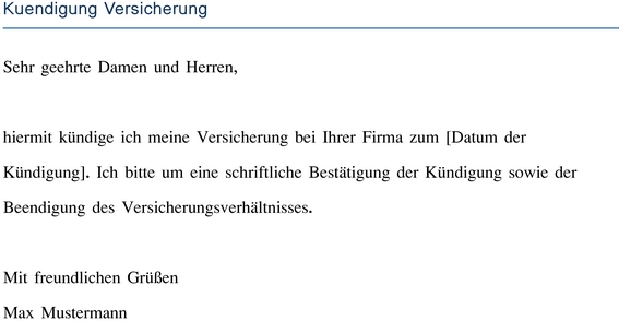 kuendigung-von-versicherungen-vorlage