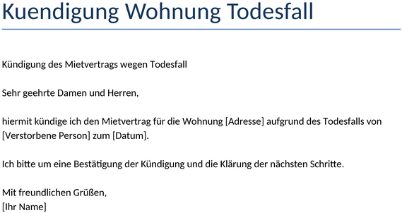 kuendigung-wohnung-todesfall