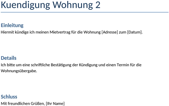 kuendigung-wohnung