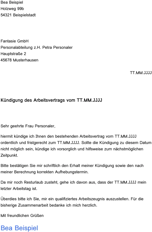 kuendigungsschreiben-arbeitnehmer-vorlage-arbeiten