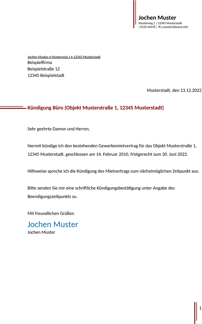 kuendigungsschreiben-buero