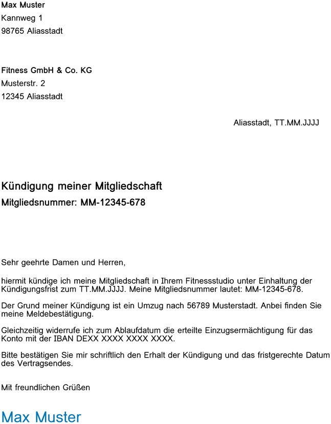 kuendigungsschreiben-fitnessstudio-mitgliedschaft