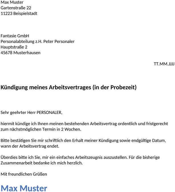kuendigungsschreiben-probezeit-vorlage