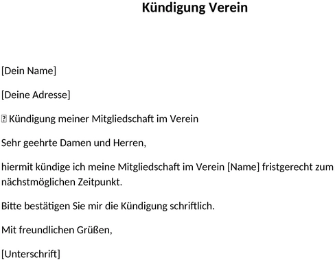kuendigungsschreiben-verein