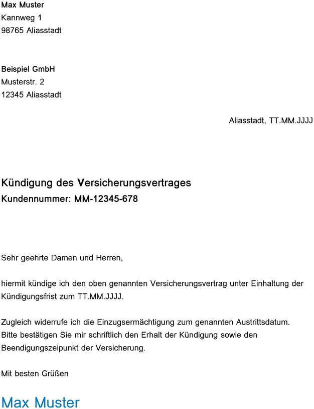 kuendigungsschreiben-versicherungsvertrag-vorlage