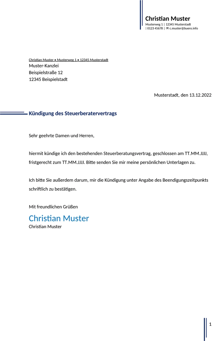 kundigung-steuerberater