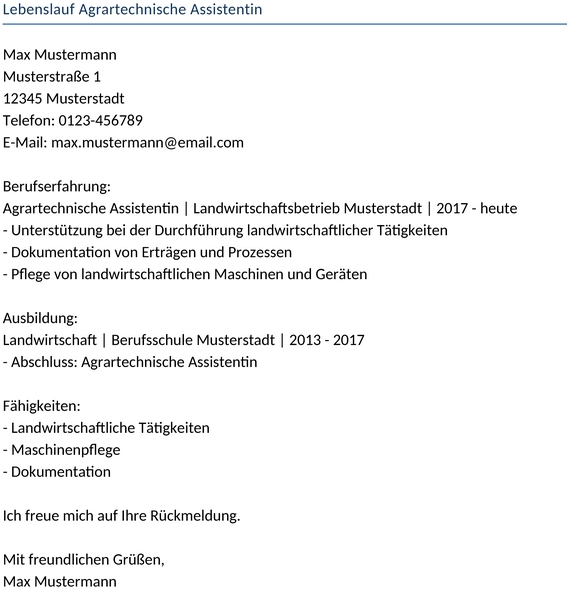 lebenslauf-agrartechnische-assistentin
