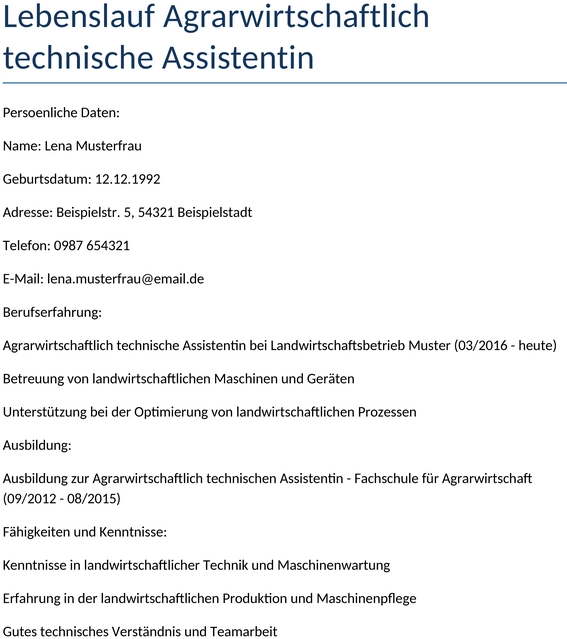 lebenslauf-agrarwirtschaftlich-technische-assistentin