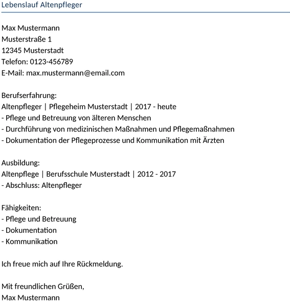 lebenslauf-altenpfleger
