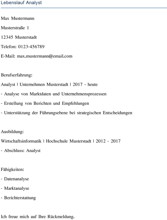 lebenslauf-analyst-muster-vorlage-fuer-bewerbungen