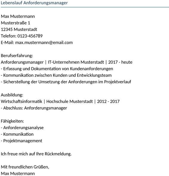 lebenslauf-anforderungsmanager
