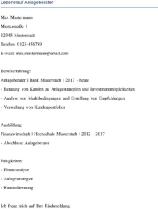 lebenslauf-anlageberater-vorlage