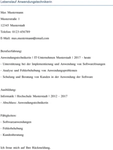 lebenslauf-anwendungstechnikerin-muster-vorlage