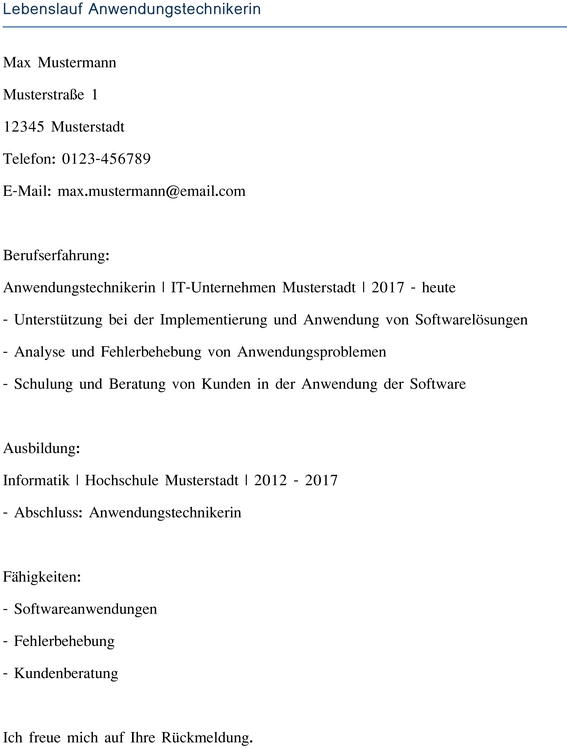 lebenslauf-anwendungstechnikerin-muster-vorlage