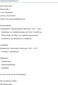 lebenslauf-asphaltbauerin-berufsausbildung-berufserfahrung-qualifikationen