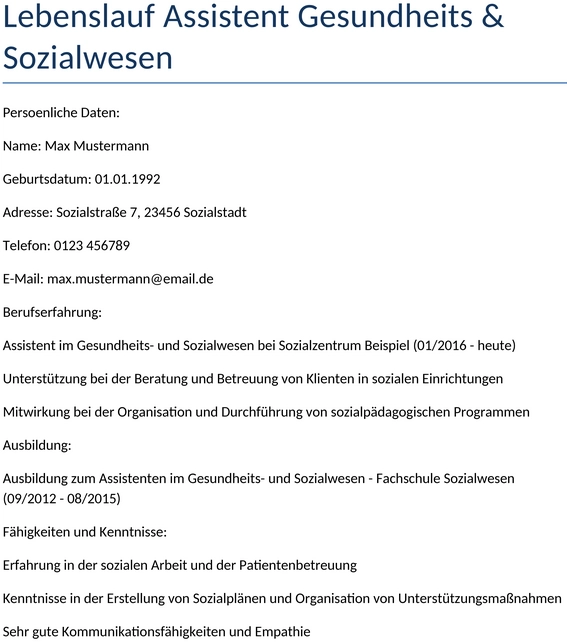 lebenslauf-assistent-gesundheits-sozialwesen