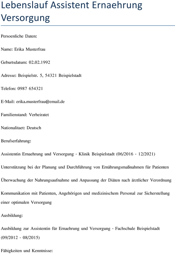 lebenslauf-assistentin-ernaehrung-und-versorgung
