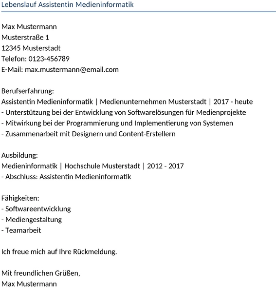 lebenslauf-assistentin-medieninformatik