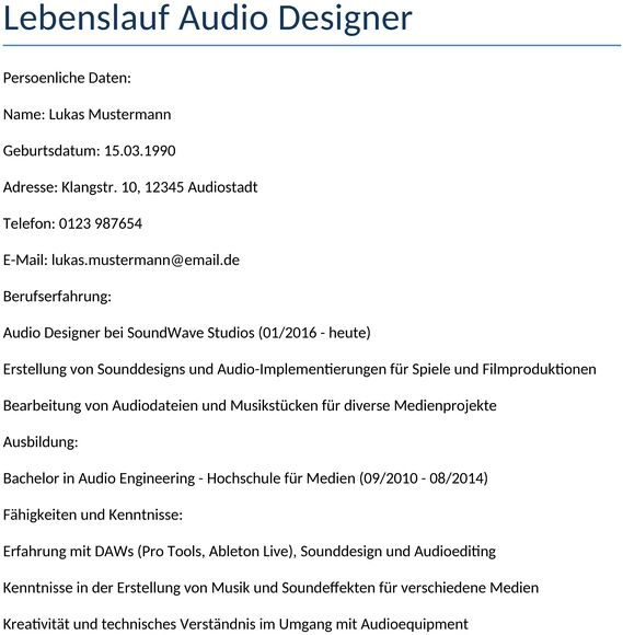 lebenslauf-audio-designer