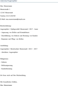 lebenslauf-augenoptiker-vorlage-optimiert
