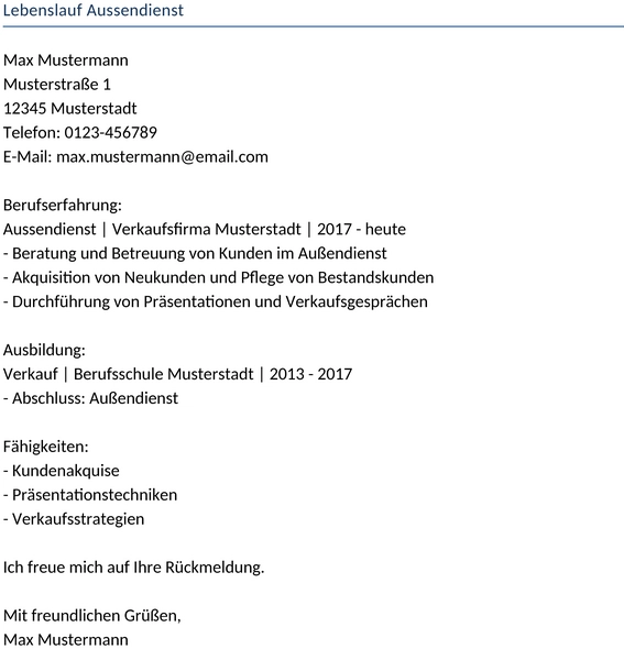 lebenslauf-aussendienstmitarbeiter