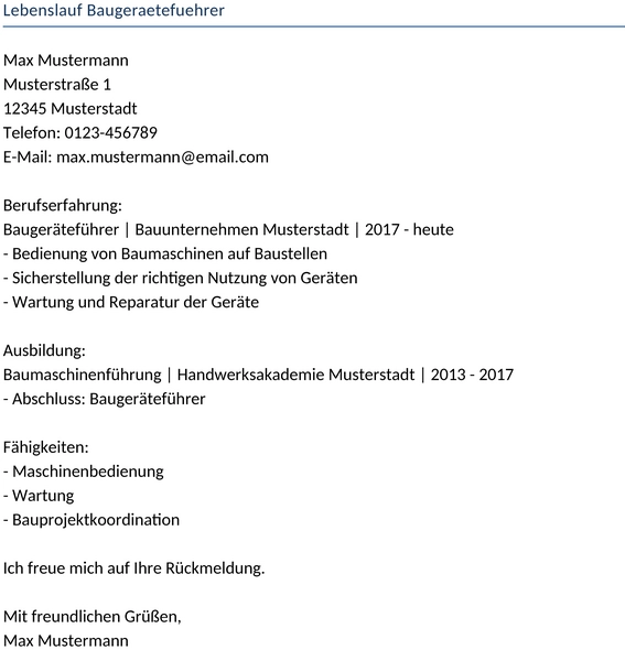 lebenslauf-baugeraetefuehrer