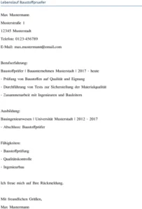 lebenslauf-baustoffpruefer-qualitaetskontrolle-ingenieurbau