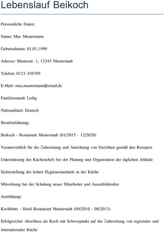 lebenslauf-beikoch-muster-vorlage-gesunde-ernaehrung-kochen-berufliche-erfahrung