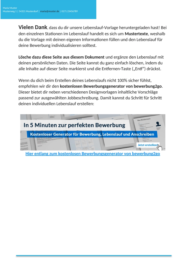 lebenslauf-berufseinsteiger-mustervorlage