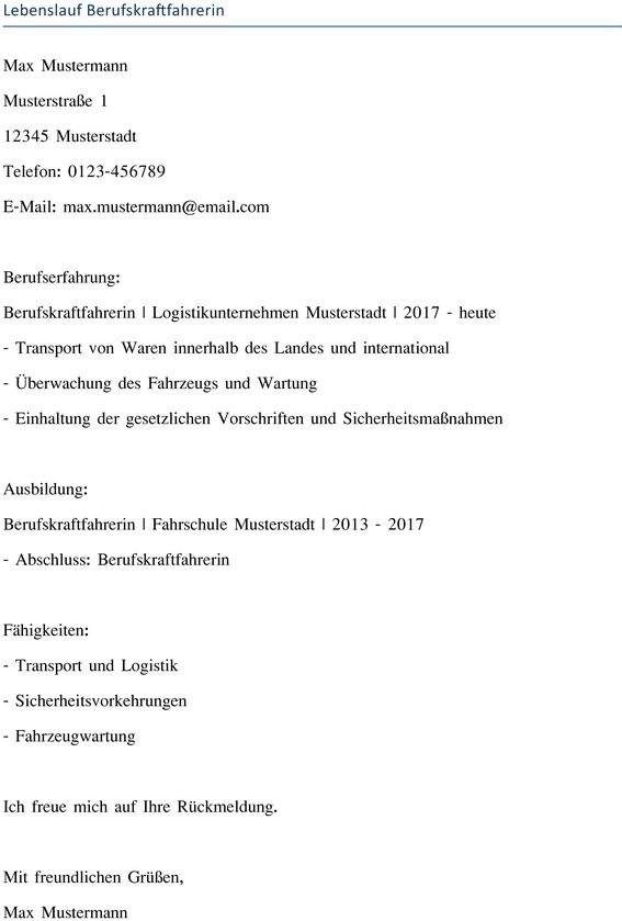 lebenslauf-berufskraftfahrerin-erstellen-und-gestalten