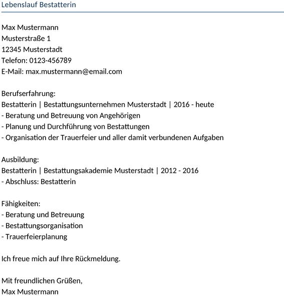 lebenslauf-bestatterin