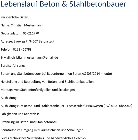 lebenslauf-beton-stahlbetonbauer